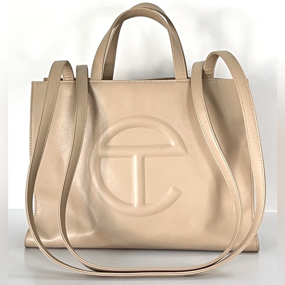 Telfar Handbags - Telfar Cream Medium Tote Bag ~ Nice